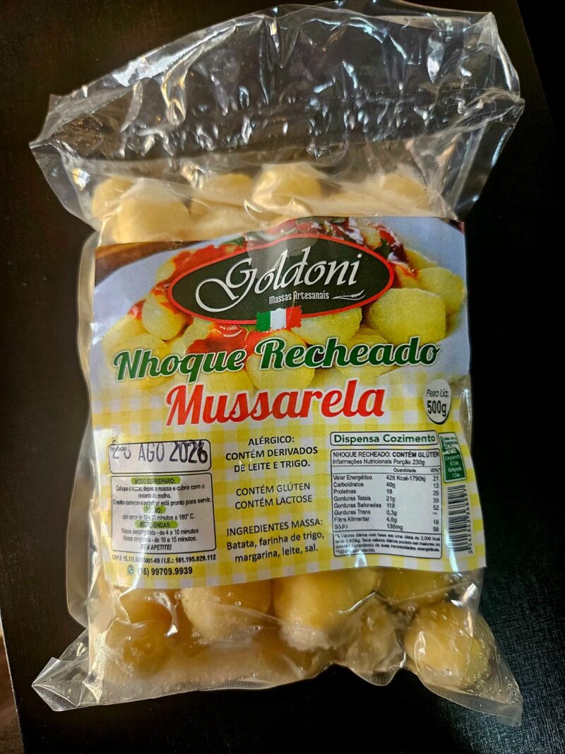 Nhoque Recheado c/ Mussarela (500g)